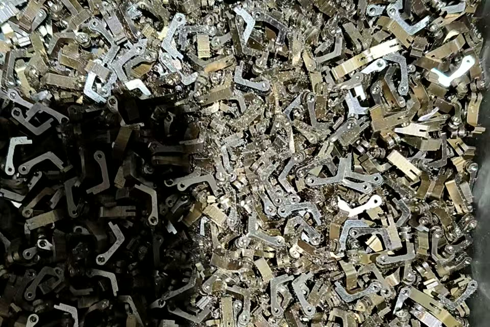 Assembled hinges straight from the bench, before finishing